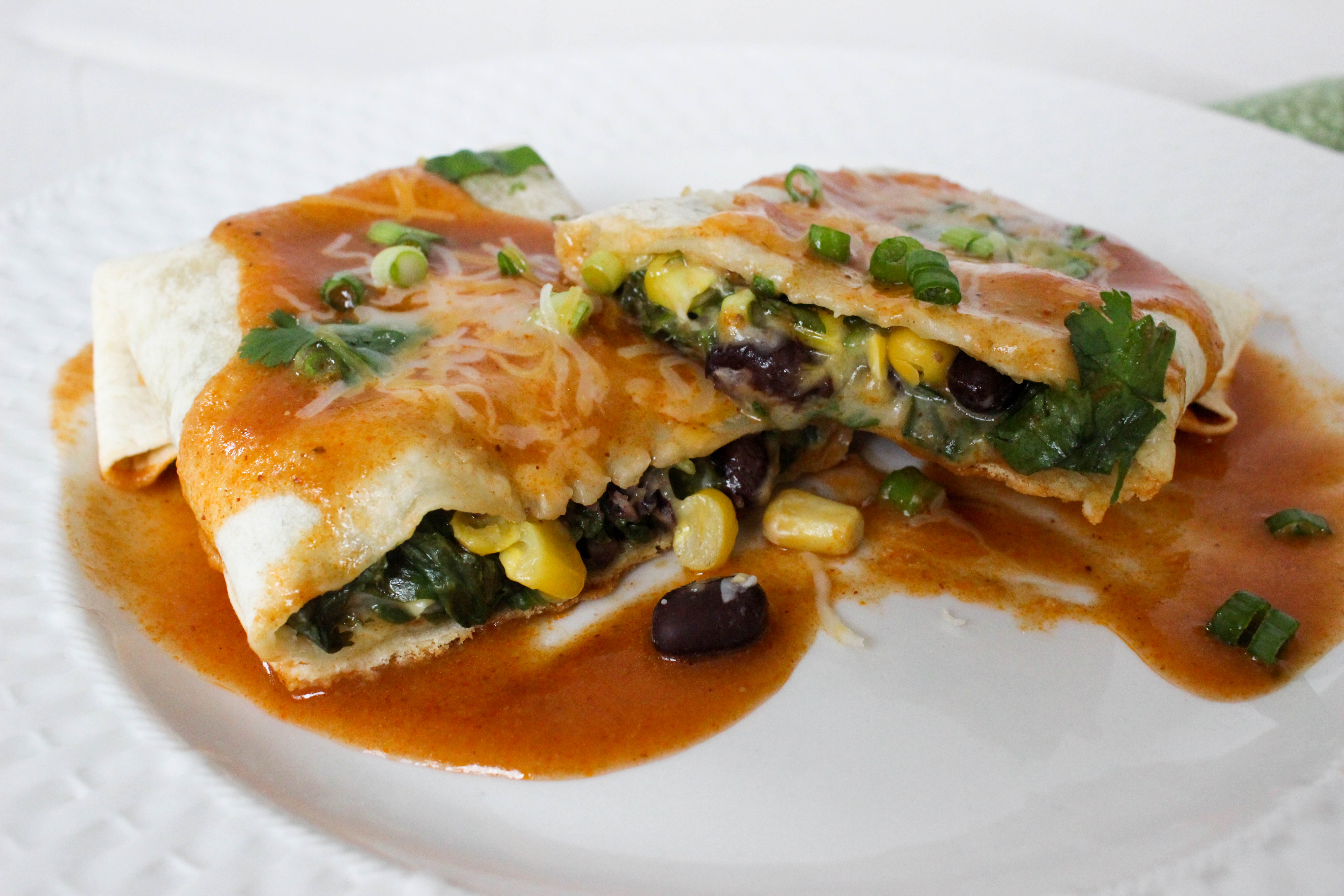 Spinach And Black Bean Enchiladas Good Habits And Guilty Pleasuresgood