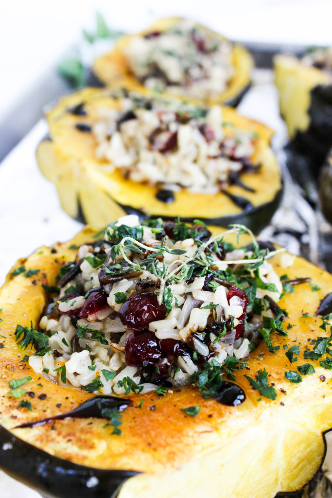 Wild Rice And Cranberry Stuffed Acorn Squash Good Habits And Guilty Pleasuresgood Habits 0145